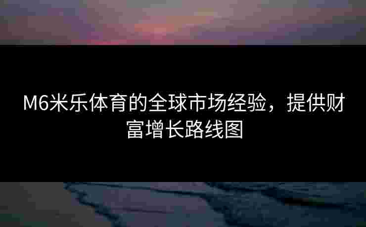 M6米乐体育的全球市场经验，提供财富增长路线图